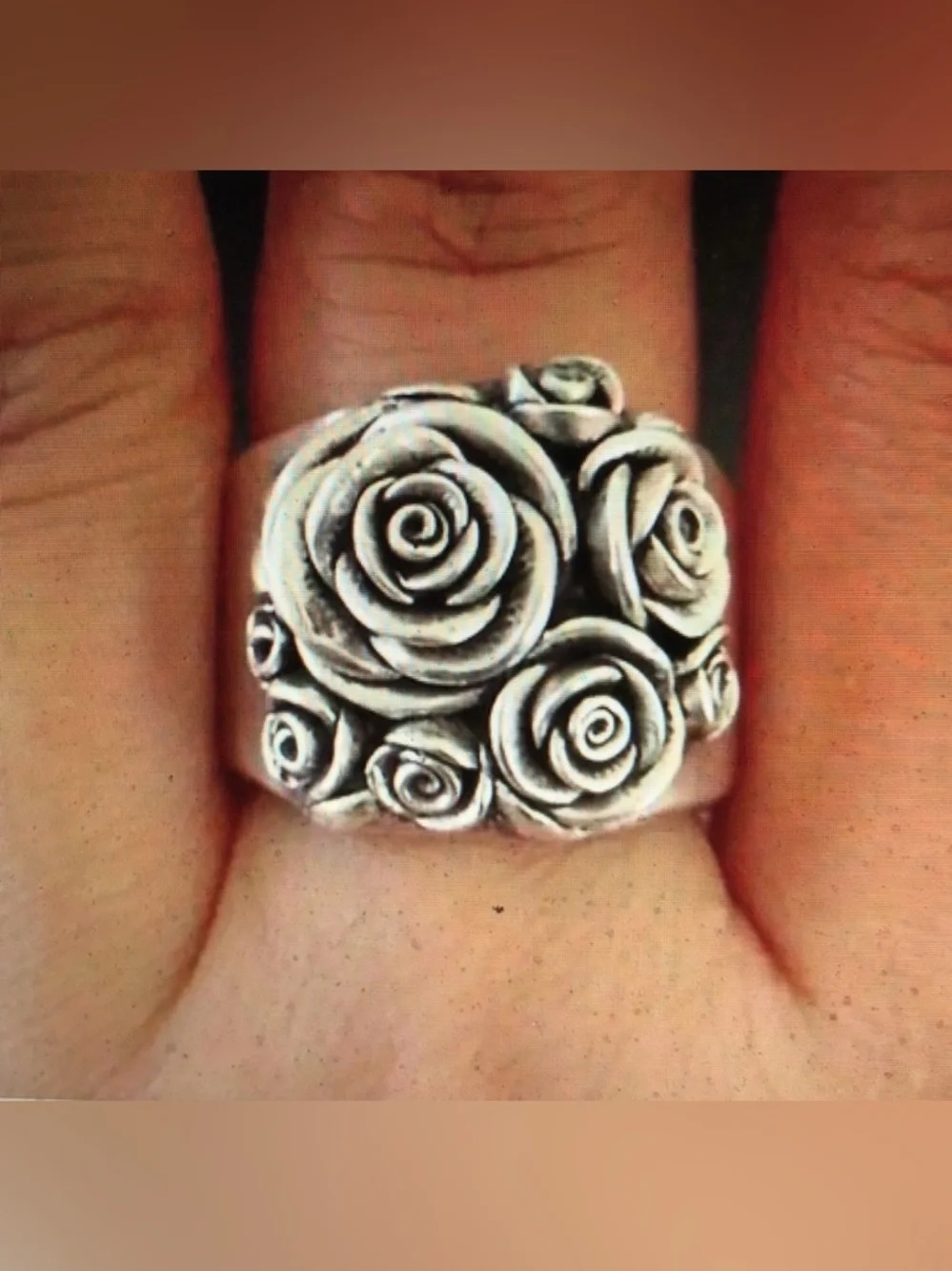 RING "SWEET AS A ROSE" vintage/antique like - Picture 2 of 3